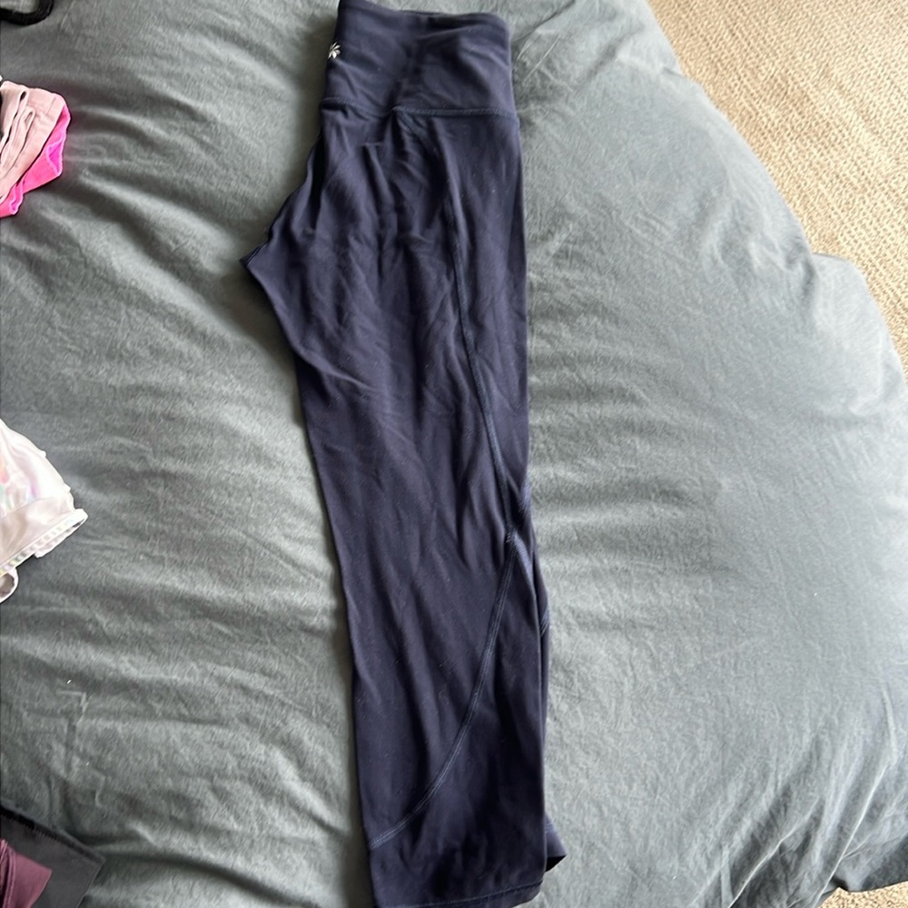 Athleta cropped leggings navy